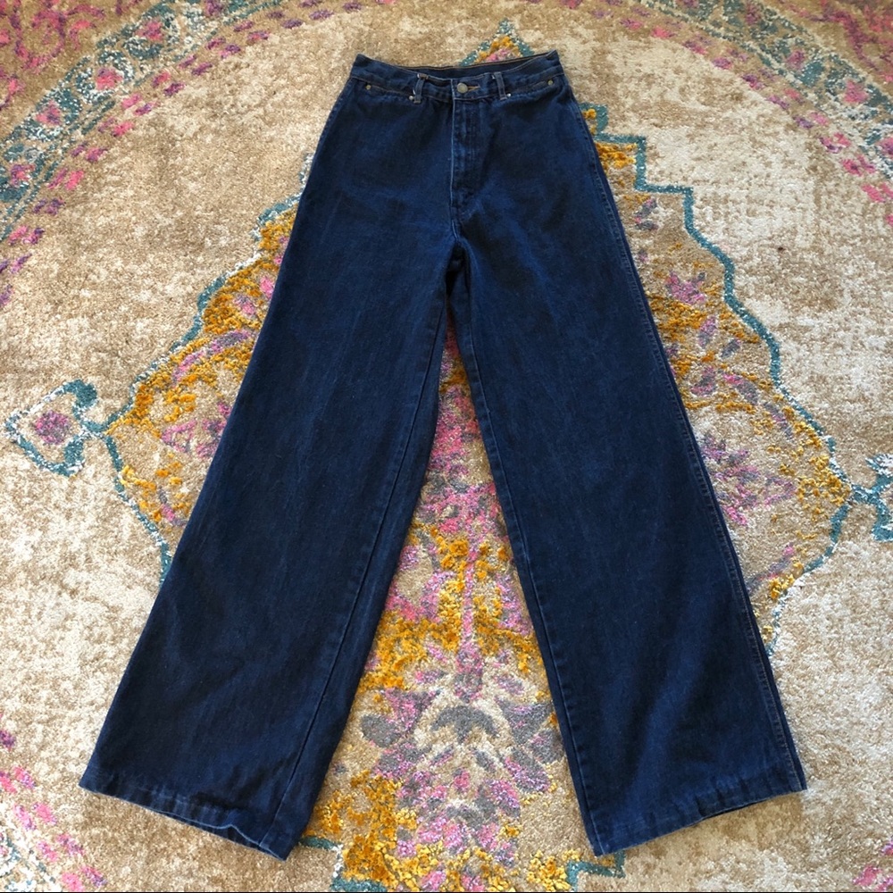 Vintage 70s bell bottoms denim